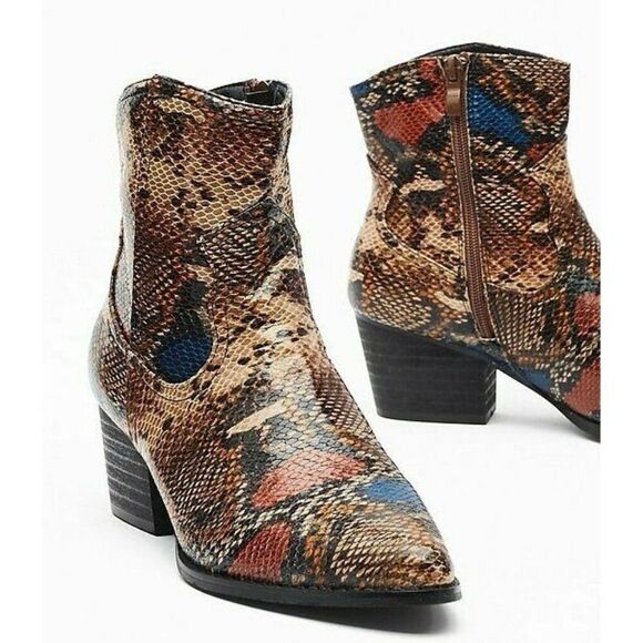 Big Dreams Women's 6B Mock snake cowboy boots - New in Box - Picture 4 of 8